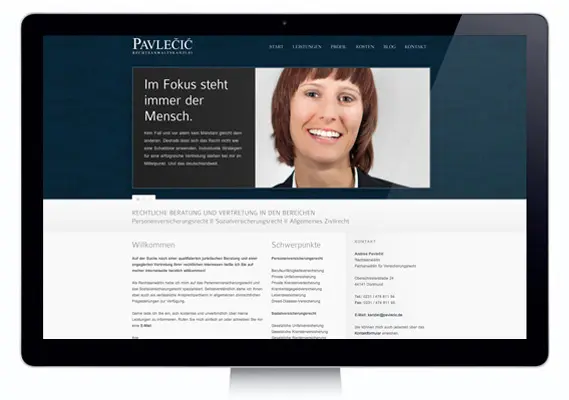 Blogbeitrag zu Kanzlei Pavlecic Website Launch