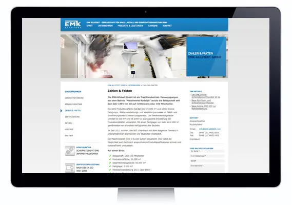 Blogbeitrag zum EMK Allstedt Website launch