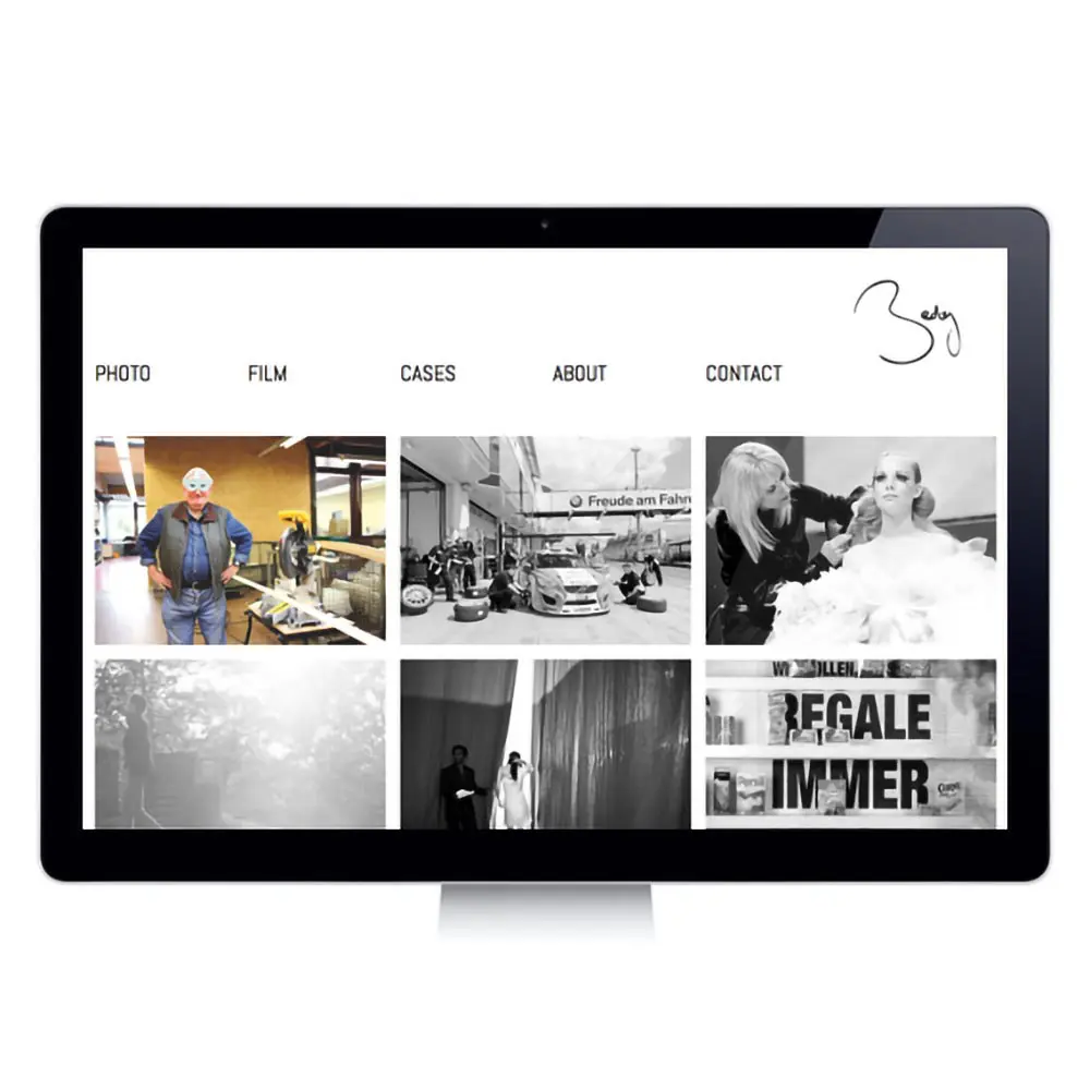 Auszug als Screenshot der Portfolio-Website von Bedoy.