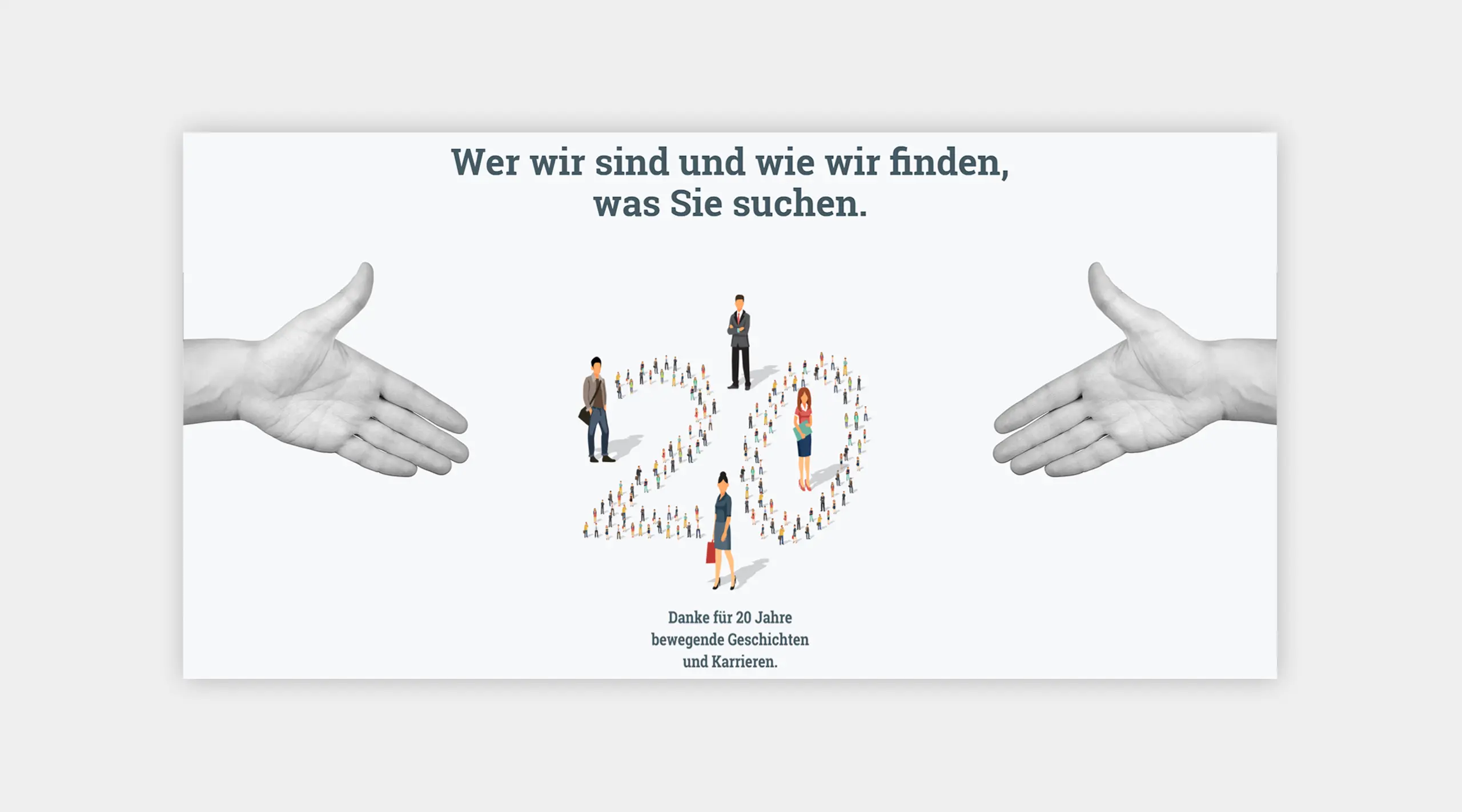Danksagung für 20 Jahre bewegende Geschichten und Karrieren.