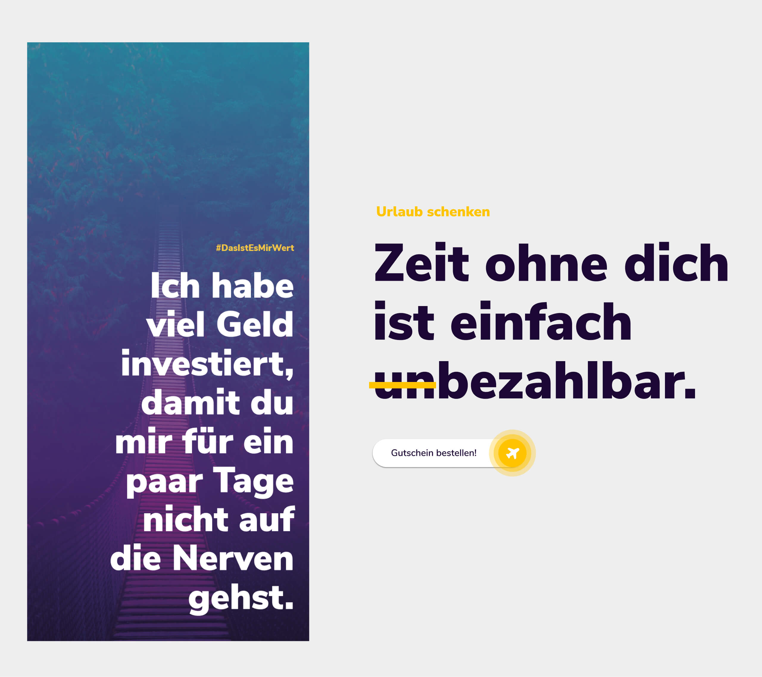 Printdesign für Gutscheine vom ReiseClub24.