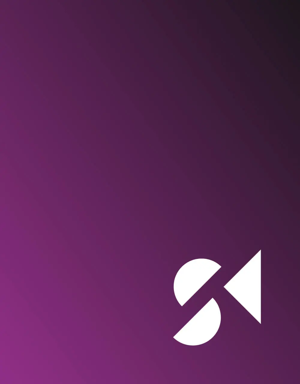 Hintergrund mit schwarz/lila Verlauf und weißem Logo von Steuerberatung Krischak.