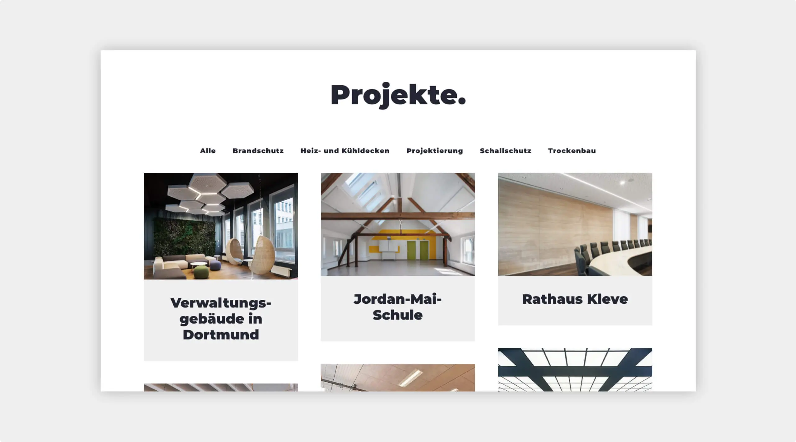 Foto Internetseite Bruggemann Projekte