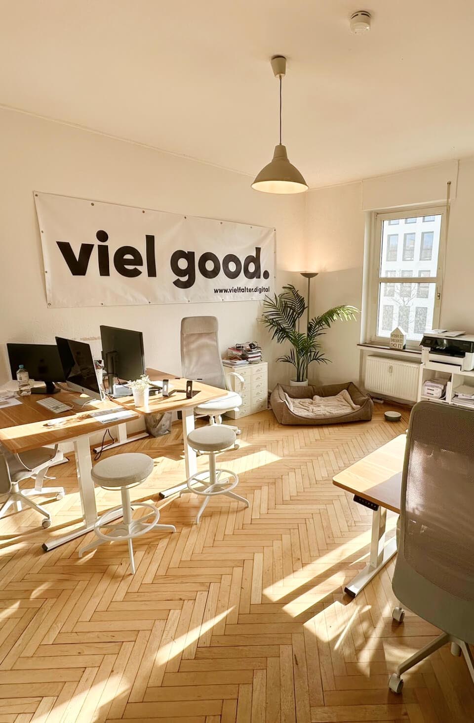 Foto vom Teil des Büros der Vielfalter Werbeagentur in Bottrop.