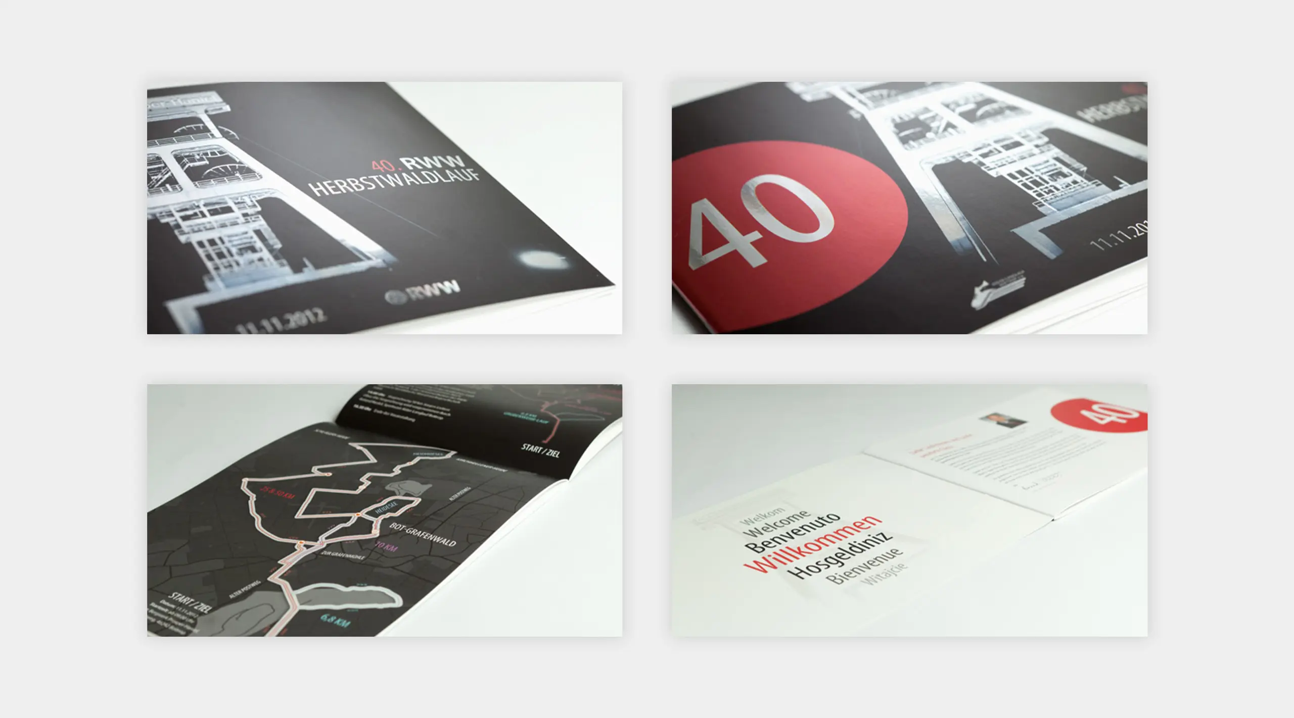 Bild vom Buchdesign des 40. RWW Herbstwaldlauf.