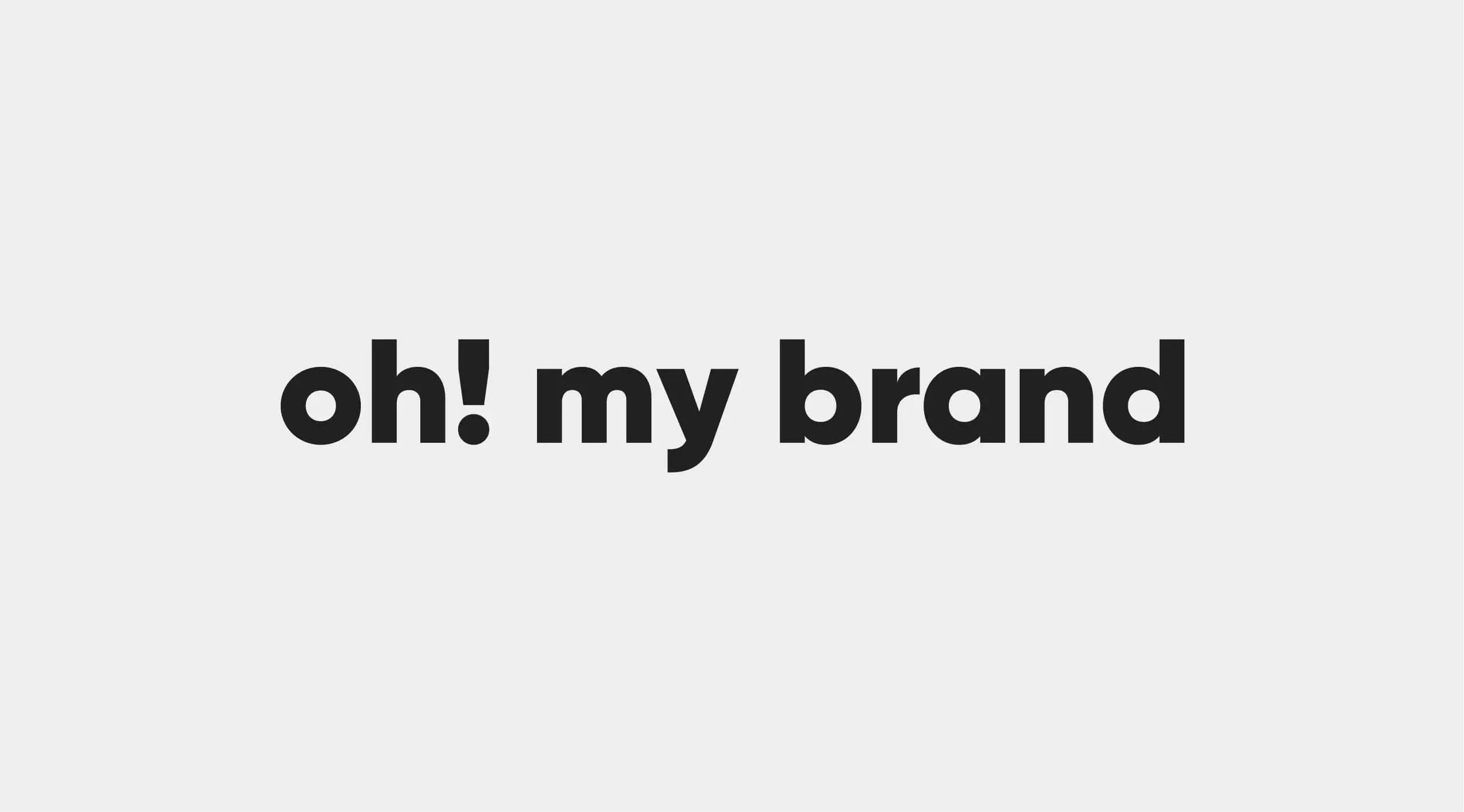 Darstellung des Logos (Wortmarke) von OMB Oh, my Brand!