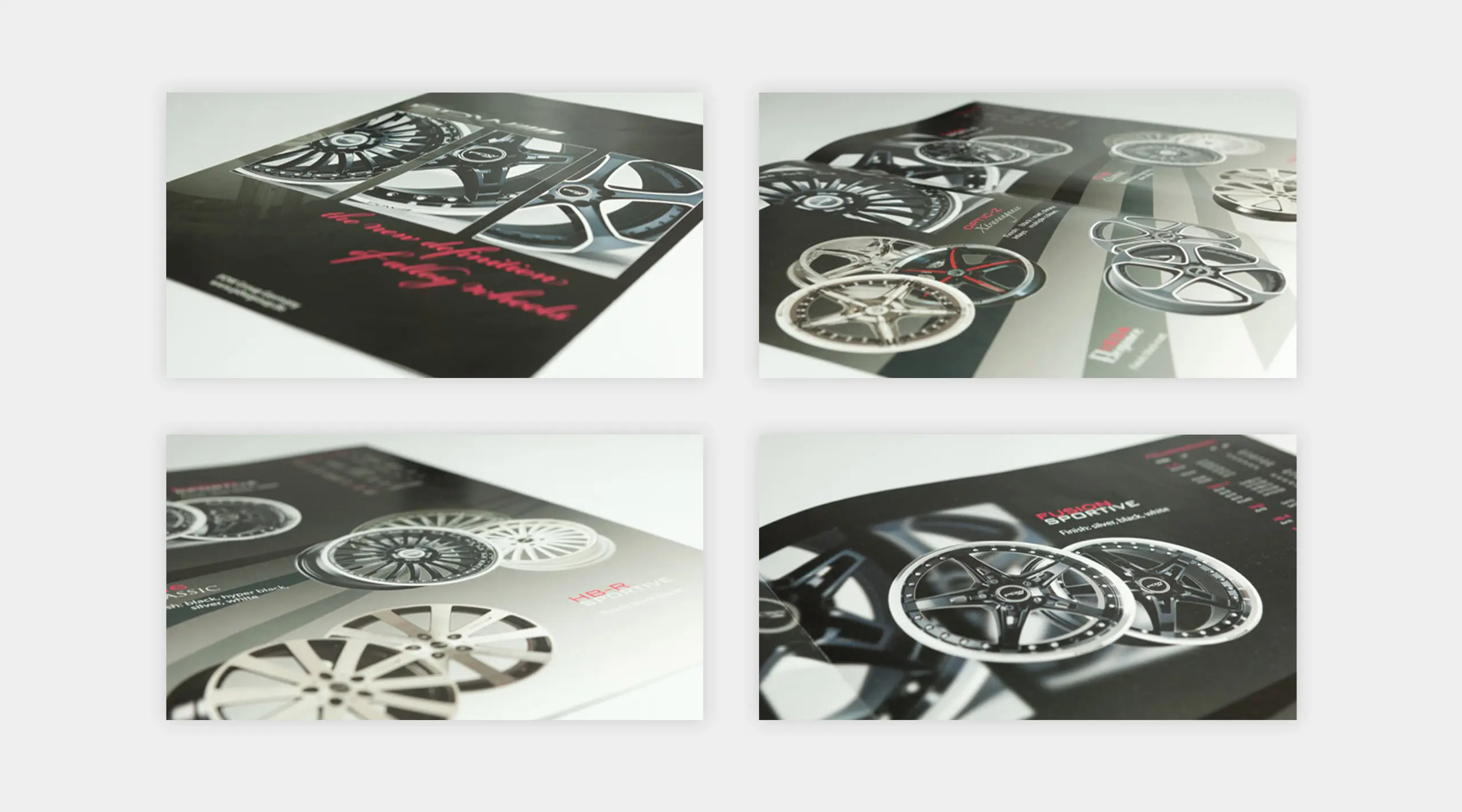 Darstellung der Broschüre von Prestige Dawning Wheels.
