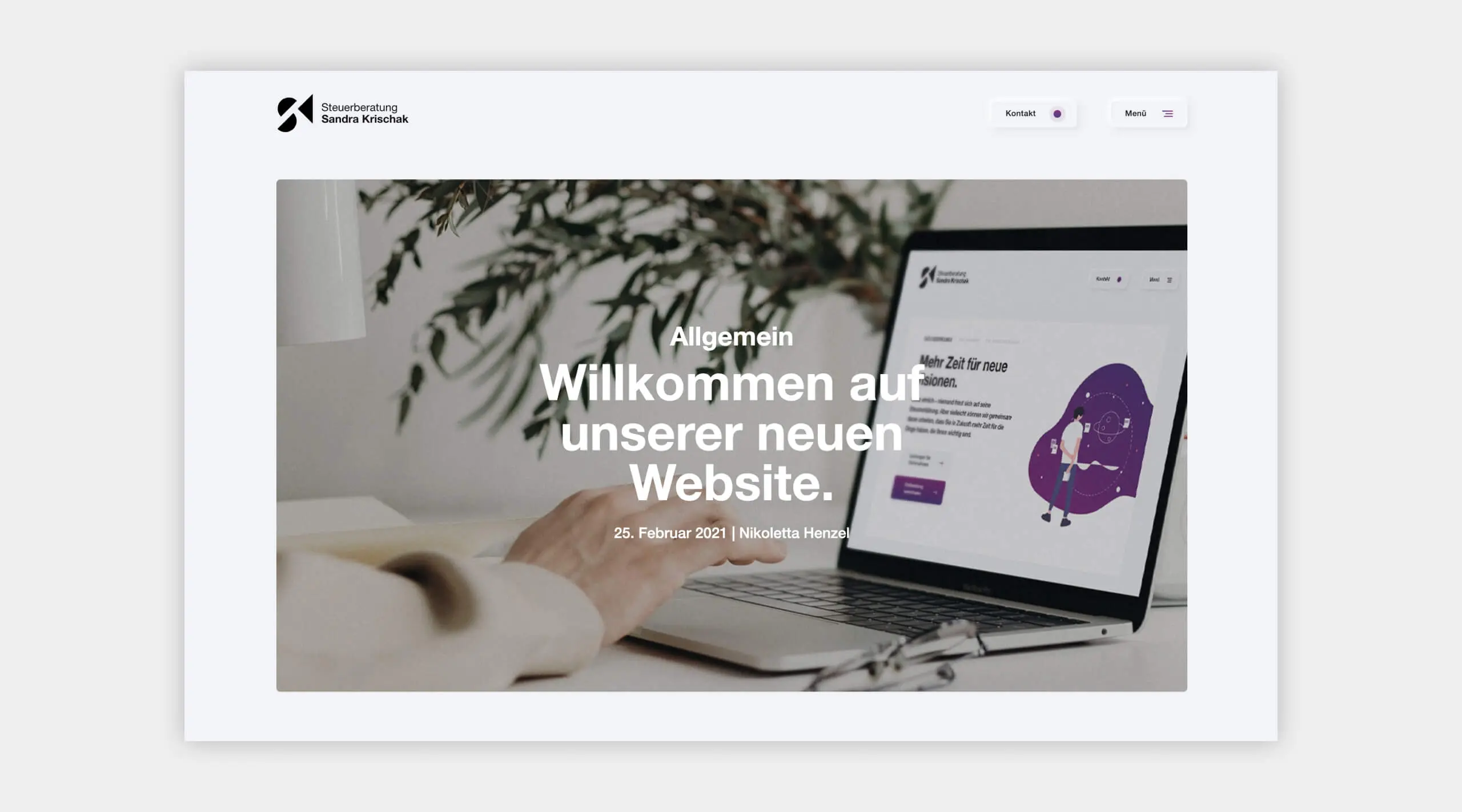 Auszug als Screenshot von einem Blogbeitrag auf der Website von Steuerberatung Krischak.