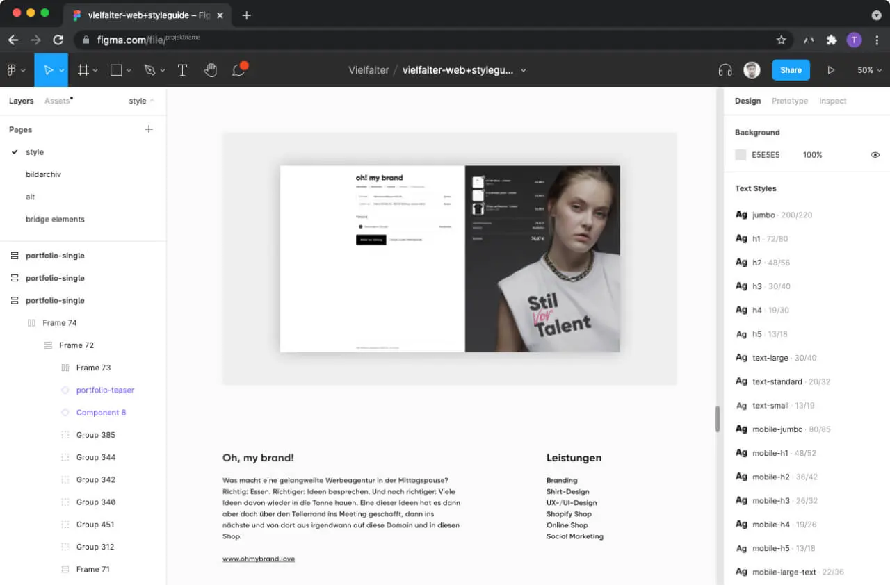 Figma läuft im Browser extrem stabil und flüssig.