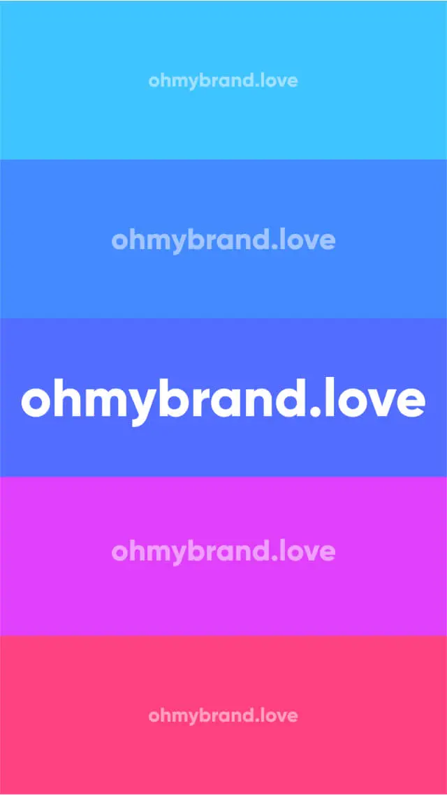 Oh, my Brand! Domain auf mehreren bunten Kästen.