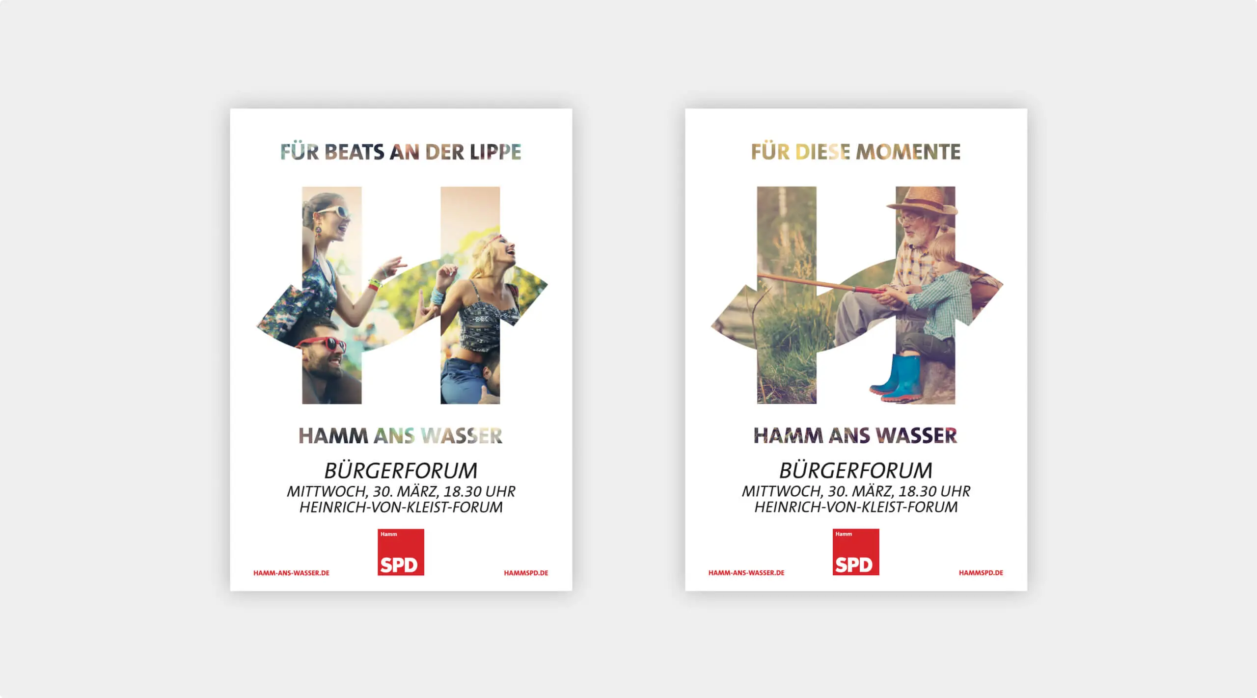 Hamm ans Wasser SPD Plakate