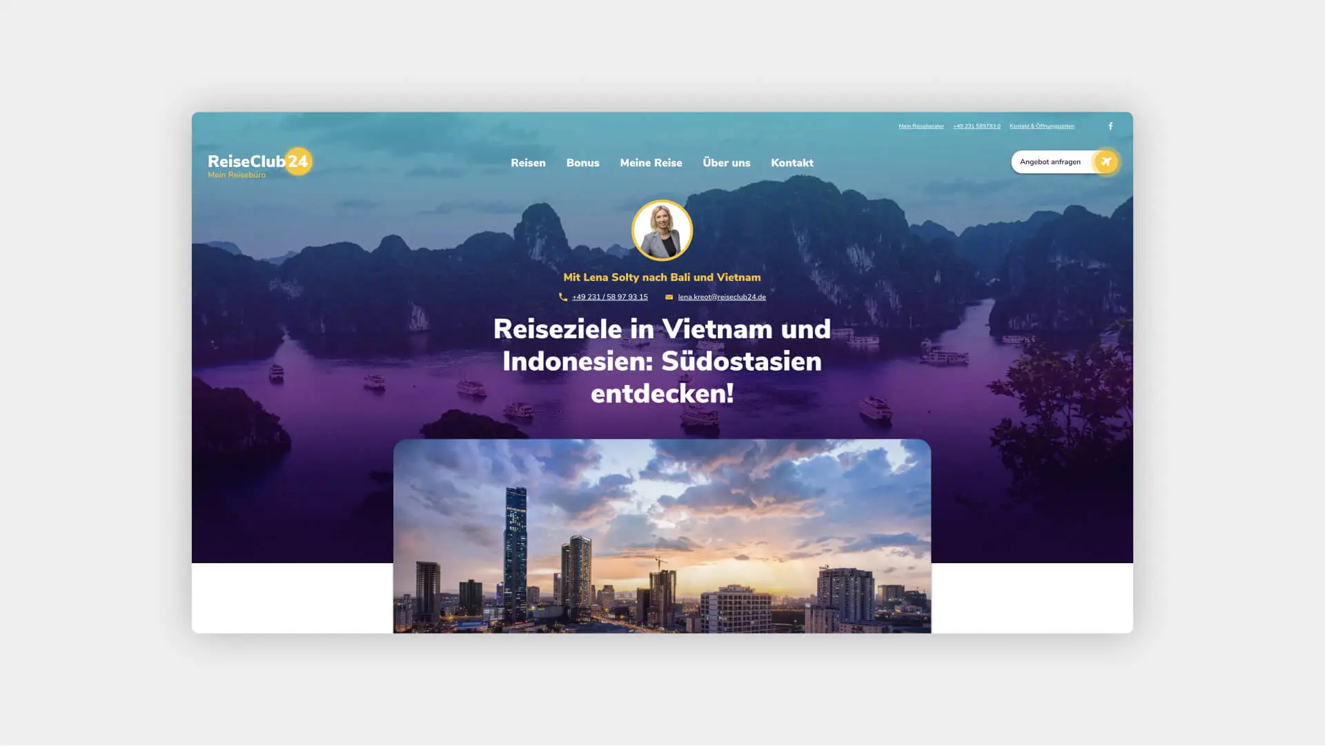Auszug eines Reiseberichts auf der Website vom ReiseClub.
